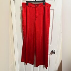 Unisex XL Savage Fenty Red Silk Pants